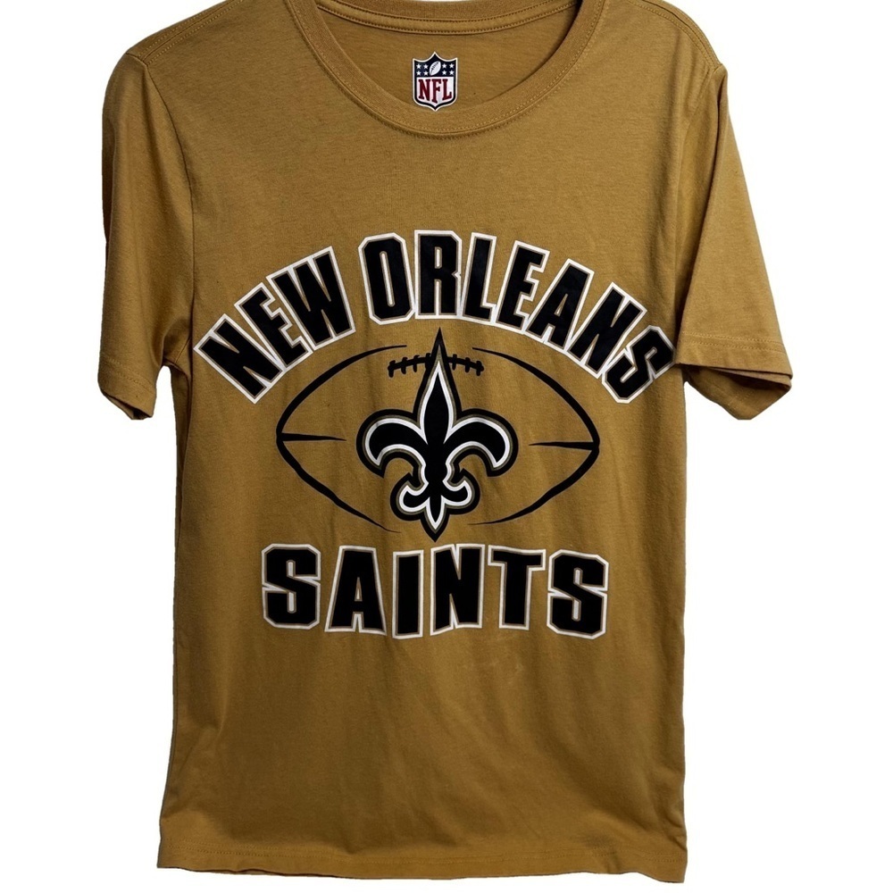 NFL New Orleans Saints Gold and Black T-Shirt Tee Shirt 
Size XS
NWOT Logo